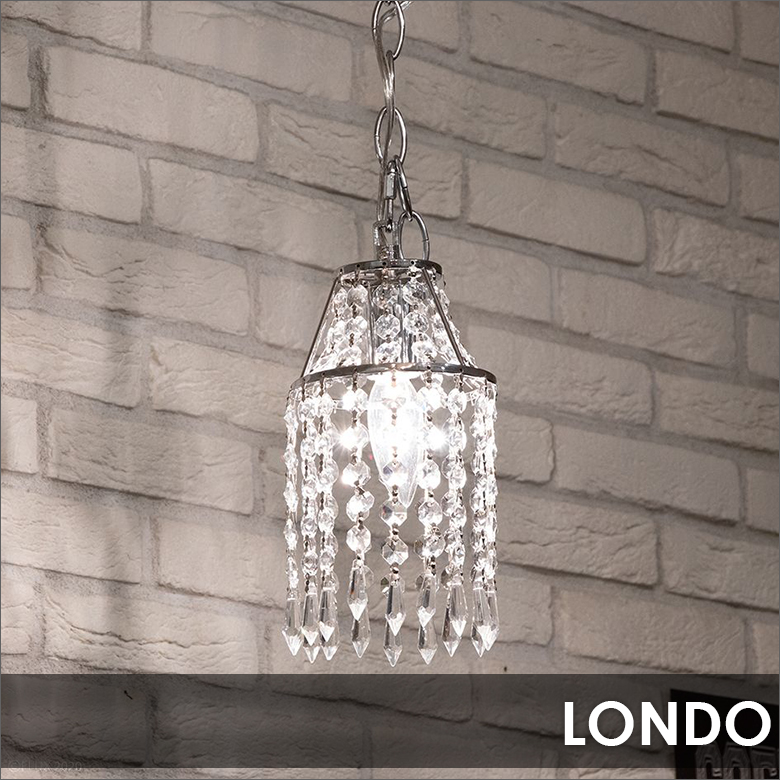全国組立設置無料 デザイン照明 ELUX LONDO ロンド1灯シャンデリア